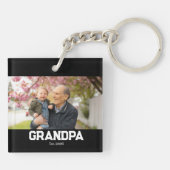 Porte-clés Papi Fondé ét. Écriture blanche photo (Dos)