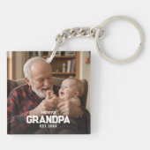 Porte-clés Papi Moderne Établissement Ét. Nom Année Photo (Dos)
