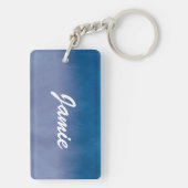Porte-clés Papier 3 d'aquarelle de texture de fond (Dos)