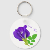 Porte-clés Papier Cadeau Fleuriste Bloom Violet (Recto)