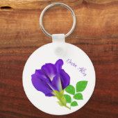 Porte-clés Papier Cadeau Fleuriste Bloom Violet (Recto)