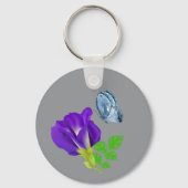 Porte-clés Papier Cadeau Fleuriste Bloom Violet (Verso)