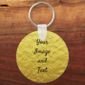 Porte-clés Papier doré de luxe personnalisé (Recto)