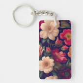 Porte-clés Papier peint à motifs floraux (Devant)
