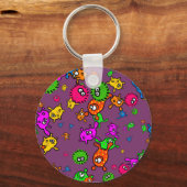 Porte-clés Papier peint de bactéries (Recto)