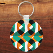 Porte-clés Papier peint rétro : Conception Vintage (Verso)