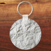 Porte-clés Papier ridé drôle (Verso)