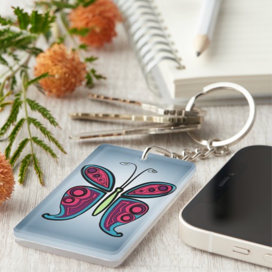 Porte-clés Papillon   (Devant droit)