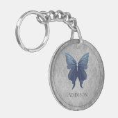 Porte-clés Papillon à bijoux bleu (Devant gauche)