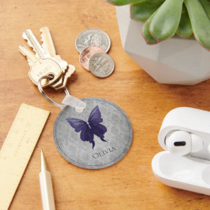 Porte-clés Papillon à bijoux pourpre