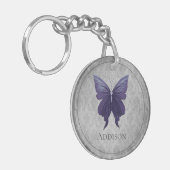 Porte-clés Papillon à bijoux pourpre (Devant gauche)