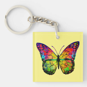 PORTE-CLÉS PAPILLON ABSTRAIT