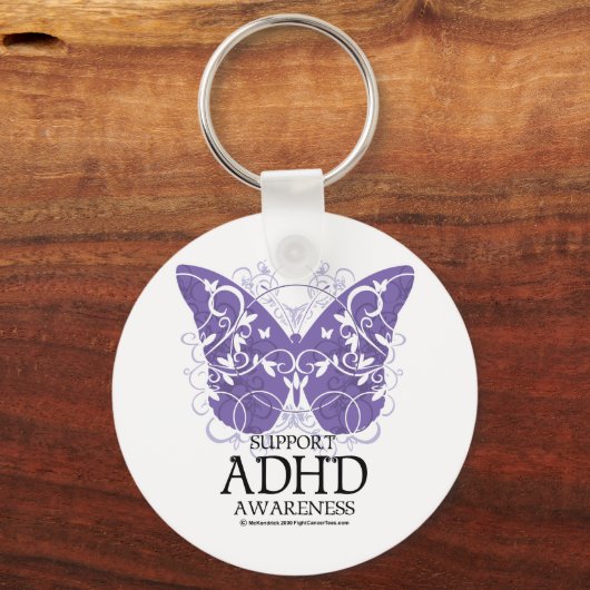 Porte-clés Papillon ADHD (Recto)
