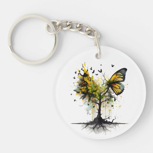 Porte-clés Papillon Animal Art Créatif (Devant)