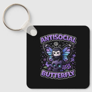 Porte-clés Papillon Antisocial