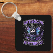 Porte-clés Papillon Antisocial (Recto)