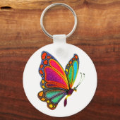 Porte-clés Papillon arc-en-ciel (Recto)
