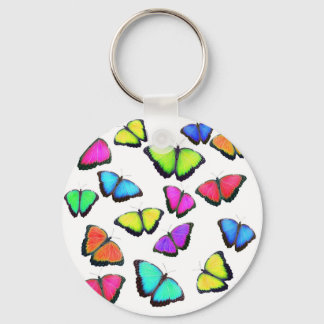 Porte-clés Papillon arc-en-ciel