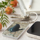 Porte-clés Papillon bleu (Devant droit)