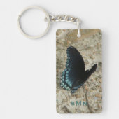 Porte-clés Papillon bleu (Devant)