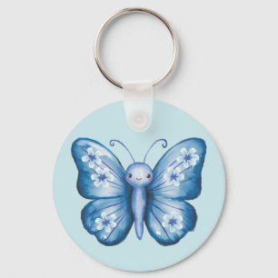 Porte-clés Papillon bleu