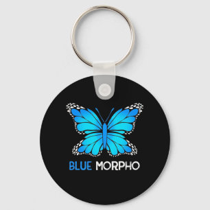 Porte-clés Papillon bleu Morpho