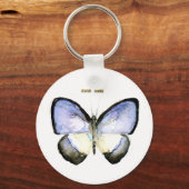 Porte-clés Papillon : Bleu vert (Recto)