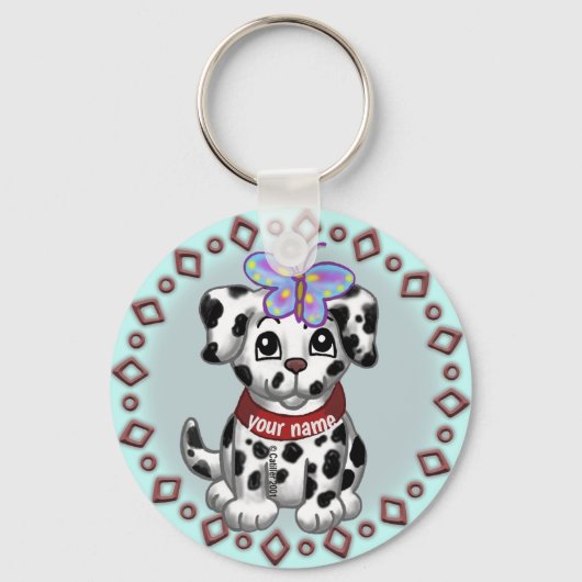 Porte-clés Papillon  Chiot   (Recto)