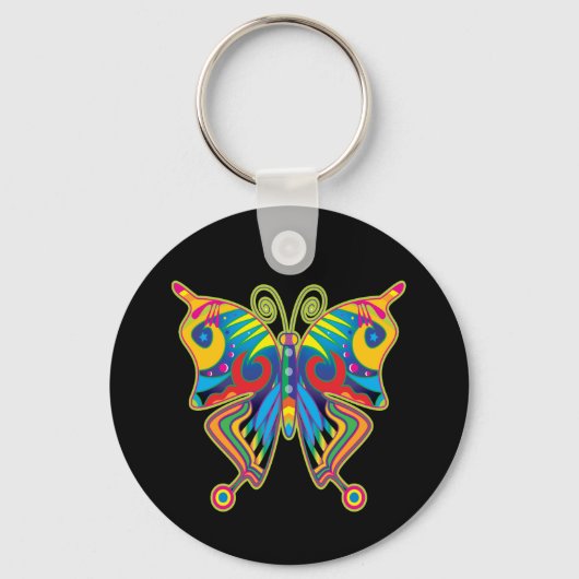 Porte-clés Papillon coloré (Recto)