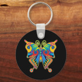 Porte-clés Papillon coloré (Recto)