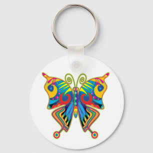 Porte-clés Papillon coloré