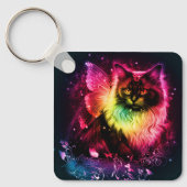 Porte-clés Papillon coloré Kitty (Recto)