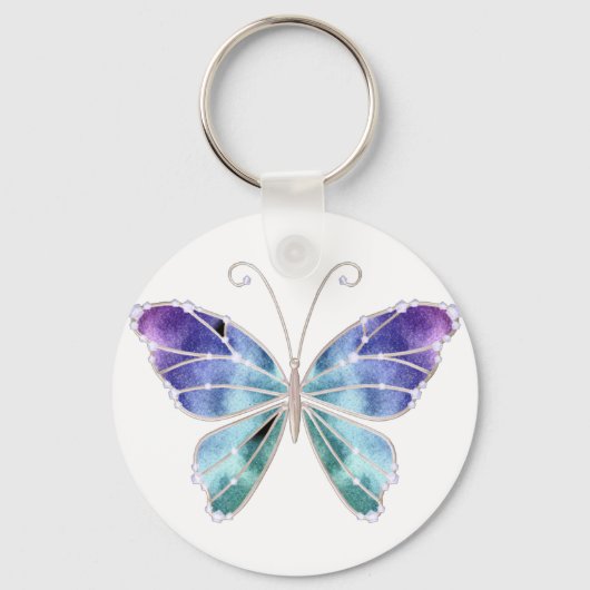 Porte-clés Papillon cool Shades Arc-en-ciel (Recto)