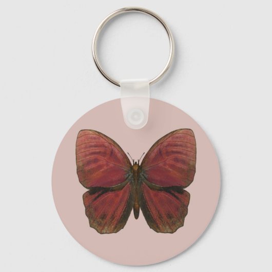 Porte-clés Papillon Coq Rouge (Recto)