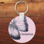 Porte-clés Papillon croisé personnalisé (Recto)