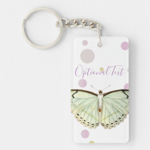 Porte-clés Papillon de beauté verte à la menthe