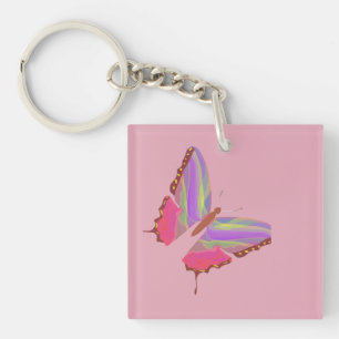 Porte-clés Papillon de dessin