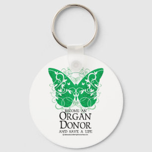 Porte-clés Papillon de donateur d'organe