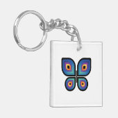Porte-clés Papillon de flamme de paon (Devant gauche)