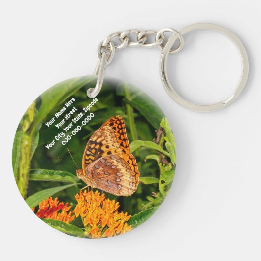 Porte-clés Papillon de la grande friture (Dos)