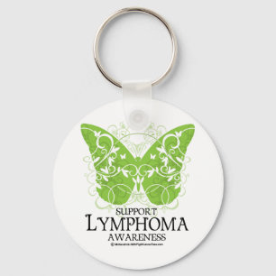 Porte-clés Papillon de lymphome
