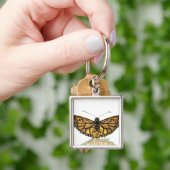 Porte-clés Papillon de monarque avec la diffusion d'ailes (main)
