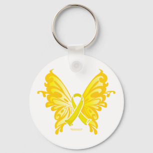 Porte-clés Papillon de ruban de prévention de suicide