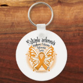 Porte-clés Papillon de sclérose en plaques 3 (Recto)