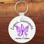 Porte-clés Papillon de tatouage Grunge 6.1 Lupus (Recto)