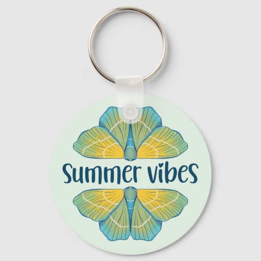 Porte-clés Papillon des Vibes été (Recto)