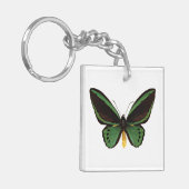 Porte-clés Papillon d'oiseau vert (Devant gauche)