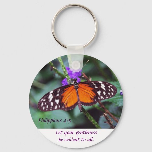 Porte-clés Papillon - Douceur (Recto)