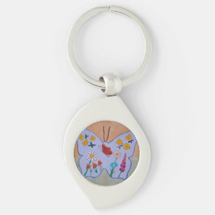 Porte-clés Papillon Dream Metal