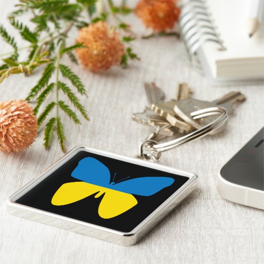 Porte-clés Papillon d'Ukraine (Côté)